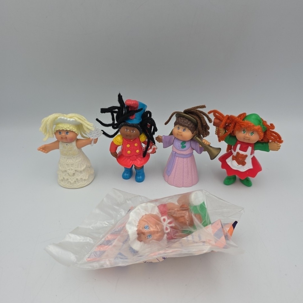 Lot of 5 Vintage 1990s Cabbage‎ Patch Kids McDonald's Happy Meal Toys- 1992–1994
